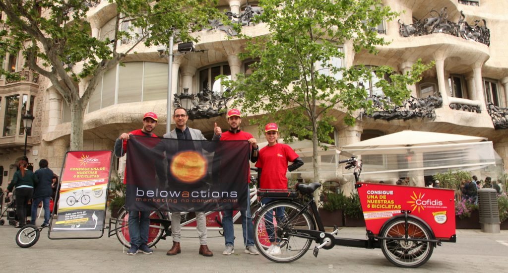 Cofidis | Belowactions street marketing Barcelona