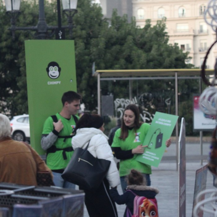 CHIMPY | Belowactions street marketing Barcelona